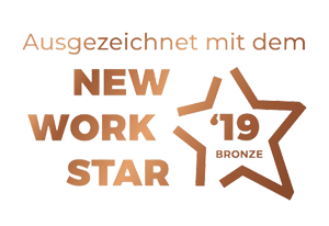 Ausgezeichnet mit dem New Work Star 2019